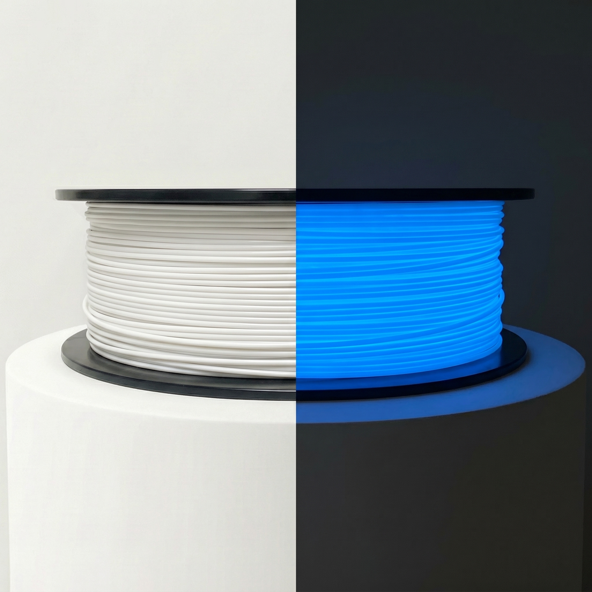 yxpolyer PLA Glow White-Blue 1.75mm 1kg